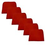 Knsz sırt minderi 6 lı mazlum krm suni deri cırtlı tel sandalyesi sırtı için