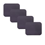 Knsz oturma minderi 4 lü artis&mutlu mor suni deri tel bar taburesi sandalyesi için