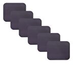 Knsz oturma minderi 6 lı mazlum mor suni deri tel sandalyesi oturma yeri için