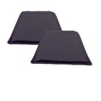 Knsz sırt minderi 2 li mazlum mor suni deri cırtlı tel sandalyesi sırtı için