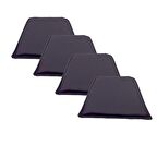 Knsz sırt minderi 4 lü zng&mğr&uslu mor suni deri cırtlı tel bar sandalyesi sırtı için