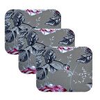 Knsz oturma minderi 3 lü zengin&mağrur&uslu yaprak gri kumaş tel bar sandalyesi için