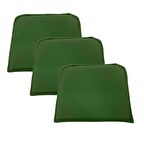 Knsz sırt minderi 3 lü zng&mğr&uslu yşl suni deri cırtlı tel bar sandalyesi sırtı için