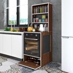 Kenzlife ankastre fırın dolabı hümeyra cvz 165*60*56 mutfak kapaklı