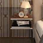 Kenzlife komodin guiseppe cvz komidin 39*19 2 parça duvara monte askı aparatlı (mng)