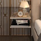 Kenzlife komodin guiseppe crd komidin 39*19 2 parça duvara monte askı aparatlı (mng)