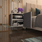 Kenzlife komodin susanin gri 39*39*20 banyo ecza mutfak dolabı(m)kapaklı arkalıksız