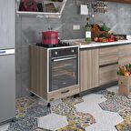 Kenzlife ankastre modülü kabini malik ejder crd fırın ocak dolabı kapaklı ayarlı ayaklı