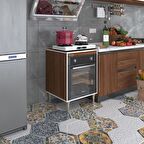 Kenzlife ankastre modülü kabini pança tantra cvz 89-81*60*56 fırın ocak dolabı ayarlı ayaklı üstü kapalı 