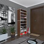 Kenzlife ayakkabılık goya cvz 180*70*30 arkalıksız ayakkabı ofis dolabı iki bölme