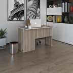 Kenzlife ofis masası miyamoto crd sağ 75*160*60 raflı dolap bilgisayar çalışma masası