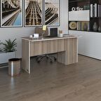 Kenzlife ofis masası miyamoto crd sol 75*120*80 kilitli kapaklı dolap bilgisayar çalışma masası