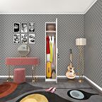 Kenzlife gardırop 1 kapılı kilitli öğrenci dolabı tek kapı kasımpatı byz 180*35*42 gardolap dolap ofis