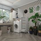 Kenzlife çamaşır makinesi dolabı sinemsepet byz 09 lu banyo arkalıksız kurutma bulaşık