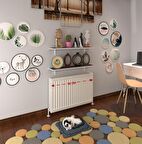 Kenzlife petek üstü raf dresuar golden boy gri 090*24 ikili kitaplık duvar rafı 090 cm uzunluk