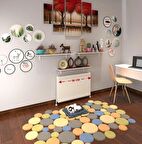 Kenzlife petek üstü raf dresuar golden boy cvz 090*24 üçlü kitaplık duvar rafı 090 cm uzunluk