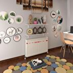 Kenzlife petek üstü raf dresuar golden boy byz 110*24 ikili kitaplık duvar rafı 110 cm uzunluk