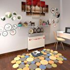 Kenzlife petek üstü raf dresuar golden boy gri 110*24 üçlü kitaplık duvar rafı 110 cm uzunluk