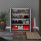 Kenzlife ayakkabılık ayakkabı dolabı kilitli be real gri 080*70*32 kapaklı arkalıklı ofis dolabı