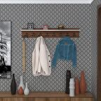 Kenzlife elbise askılığı askılık vettini cvz 20*100*12 siyah 8 adet askı portmanto