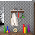 Kenzlife elbise askılığı karayemiş2 cvz 26*076*12 vestiyer portmanto askı askılık 8 adet askı