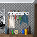 Kenzlife elbise askılığı karayemiş3 byz 26*114*12 vestiyer portmanto askı askılık 12 adet askı