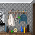 Kenzlife elbise askılığı karayemiş3 crd 26*114*12 vestiyer portmanto askı askılık 12 adet askı