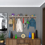 Kenzlife elbise askılığı karayemiş4 crd 26*152*12 vestiyer portmanto askı askılık 16 adet askı