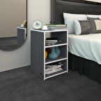 Kenzlife komodin panpan gri 60*39*39 komidin kitaplık ayakkabılık