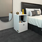 Kenzlife komodin yokatta byz 60*39*39 komidin kitaplık ayakkabılık kapaklı arkalıklı