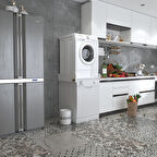 Kenzlife çamaşır&bulaşık makinesi dolabı lenyamdf byz 015*80*70 % 100 mdf full mdf banyo aparatı arkalıksız büyük boy xlarge