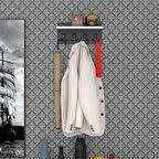 Kenzlife elbise askılığı askılık vettini38 gri 20*038*12 siyah 4 adet askı portmanto