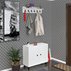 Kenzlife ayakkabılık galoş4 byzbyz 53*080*32 kapaklı 4 raflı 16 çift ayakkabı kapasitesi