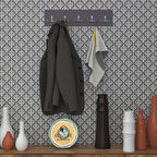 Kenzlife askılık tokadi mat gri renk suntalam 5 adet metal krom renk portmanto