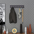 Kenzlife askılık tokadi mat gri renk suntalam 6 adet metal krom renk portmanto