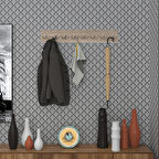 Kenzlife askılık tokadi mat cordoba renk suntalam 8 adet metal krom renk portmanto