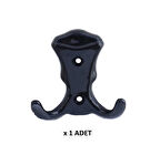 Kenzlife elbise banyo askılığı siyah plastik askı askılık 1 adet