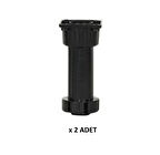 Kenzlife mobilya dolap kanepe ayağı ayarlı ayak siyah plastik 2 adet