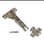 Kenzlife düz standart menteşe çelik 10 adet mobilya kapakları için 