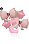 PEMBE FİYONKLU YAŞ BALON SET