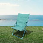 Metal İskeletli Katlanır Kumaş Koltuk Turkuaz