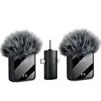 Ozmik F11-2  Profesyonel Kablosuz Yaka Mikrofonu 3in1 Mikrofon