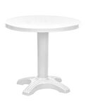 Omnipazar SY-2556 Beyaz Yuvarlak Plastik Masa 80x72 cm 51012