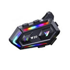 V20 İnterkom Seti (Su Geçirmez Bluetooth Kulaklık)