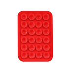 Vantuzlu Silikon Telefon Tutucu Kırmızı