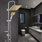 Vilas Laura Gold Lux Robot Yağmurlama Tepe Duş Seti