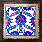 Armada çini 20x20 Cm Ac 30 İznik Desenli Kütahya Çini Pano Seramik