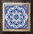 Armada Çini 20x20 Cm Ac 92 Osmanlı Mavi Beyaz Kütahya Çini Pano