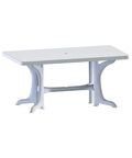 Omnipazar SY-2585 Beyaz Plastik Dikdörtgen Kapalı Masa 90x150 cm