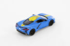 Kinsmart 2021 Chevrolet Corvette Stingray C8 Livery Edition Diecast Car Set Mavi